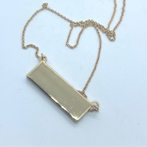 BAUBLEBAR Goldtone Bar Rhinestone Necklace - Picture 6 of 7